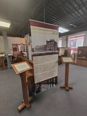 A display in the museum of wyoming state prison.