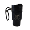 Black travel mug with BT USA logo.