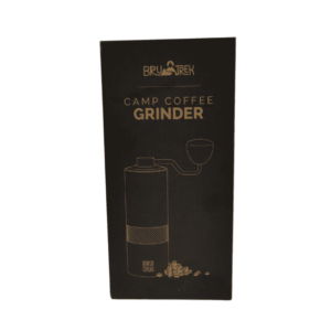 BruTrek camp coffee grinder packaging.