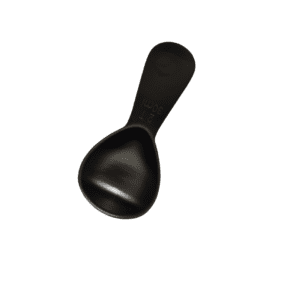 Black plastic measuring spoon.