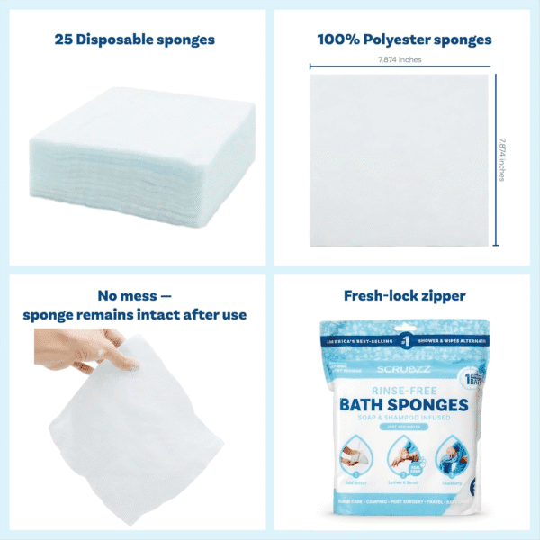 Rinse-Free Bath Sponge - Image 3